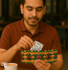 Slim Wallet for Men | Sacred Leaves