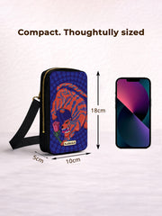Phone Sling Bag | I Aroar You - Blue