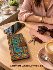 Passport Organizer | Tradition in Motion ( Modern Madhubani )