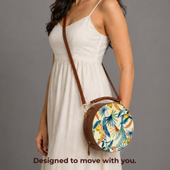Leather Sling Bag | Nature by Perspective