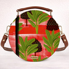 Leather Sling Bag | Tropical Contrast
