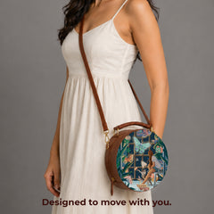 Leather Sling Bag | Night Magic