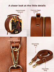 Stylish Crossbody Purse | Sunflowers & Cigars