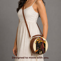 Stylish Crossbody Purse | Sunflowers & Cigars