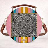 Leather Sling Bag | Mandala Frame