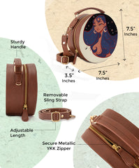 Round Sling Bag | Moon Child