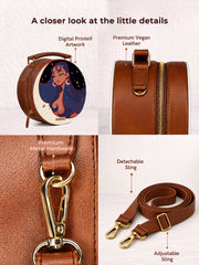 Round Sling Bag | Moon Child