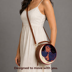 Round Sling Bag | Moon Child