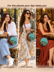 Vegan Leather Sling Bag | Duniya, a caring mother