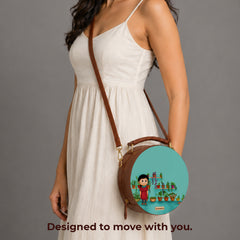 Vegan Leather Sling Bag | Duniya, a caring mother