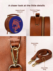 Compact Sling Bag | I Aroar You - Blue