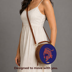 Compact Sling Bag | I Aroar You - Blue