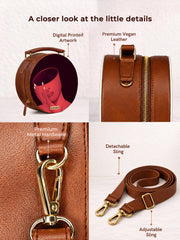 Vegan Leather Sling Bag | Million thoughts