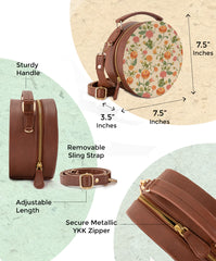 Leather Sling Bag | Autumn hues