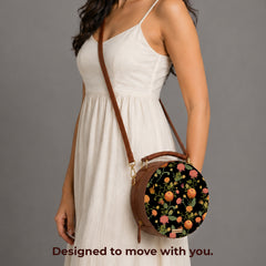 Vegan Leather Sling Bag | Golden Dusk