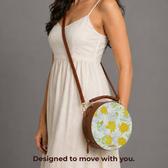 Vegan Leather Sling Bag | Chrysanthemum Garden