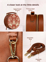 Small Sling Bag | Modern damask-Year of the Rabbit
