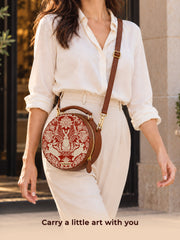 Small Sling Bag | Modern damask-Year of the Rabbit