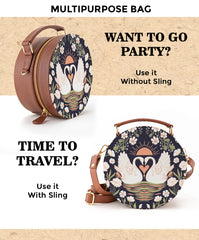 Mini Crossbody Bag | Lovebirds on the lake
