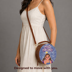Round Sling Bag | Crowned in Confidence