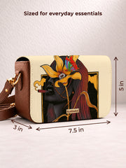 Leather Sling Bag | Sunflowers & Cigars