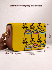Vegan Leather Sling Bag | Par log kya kahenge ?