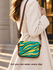 Vegan Leather Sling Bag | Electric Pulse