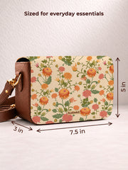Vegan Leather Sling Bag | Autumn hues