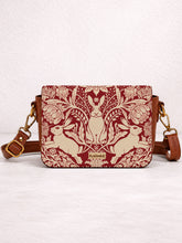 Vegan Leather Sling Bag | Modern damask-Year of the Rabbit