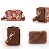 Vegan Leather Sling Bag | Modern damask-Year of the Rabbit