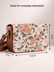 Vegan Leather Sling Bag | Petal Echoes