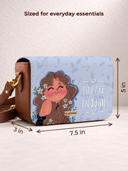 Vegan Leather Sling Bag | You are enough!