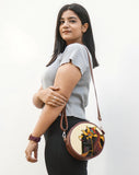 Circle Crossbody Bag | Sunflowers & Cigars