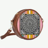 Round Shoulder Bag | Mandala Frame
