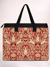 office tote bag | Modern damask-Year of the Rabbit