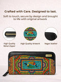 zip wallet | Tradition in Motion ( Modern Madhubani )