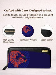 zipper wallet | I Aroar You - Blue