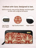 long wallet | Modern damask-Year of the Rabbit