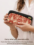 long wallet | Modern damask-Year of the Rabbit