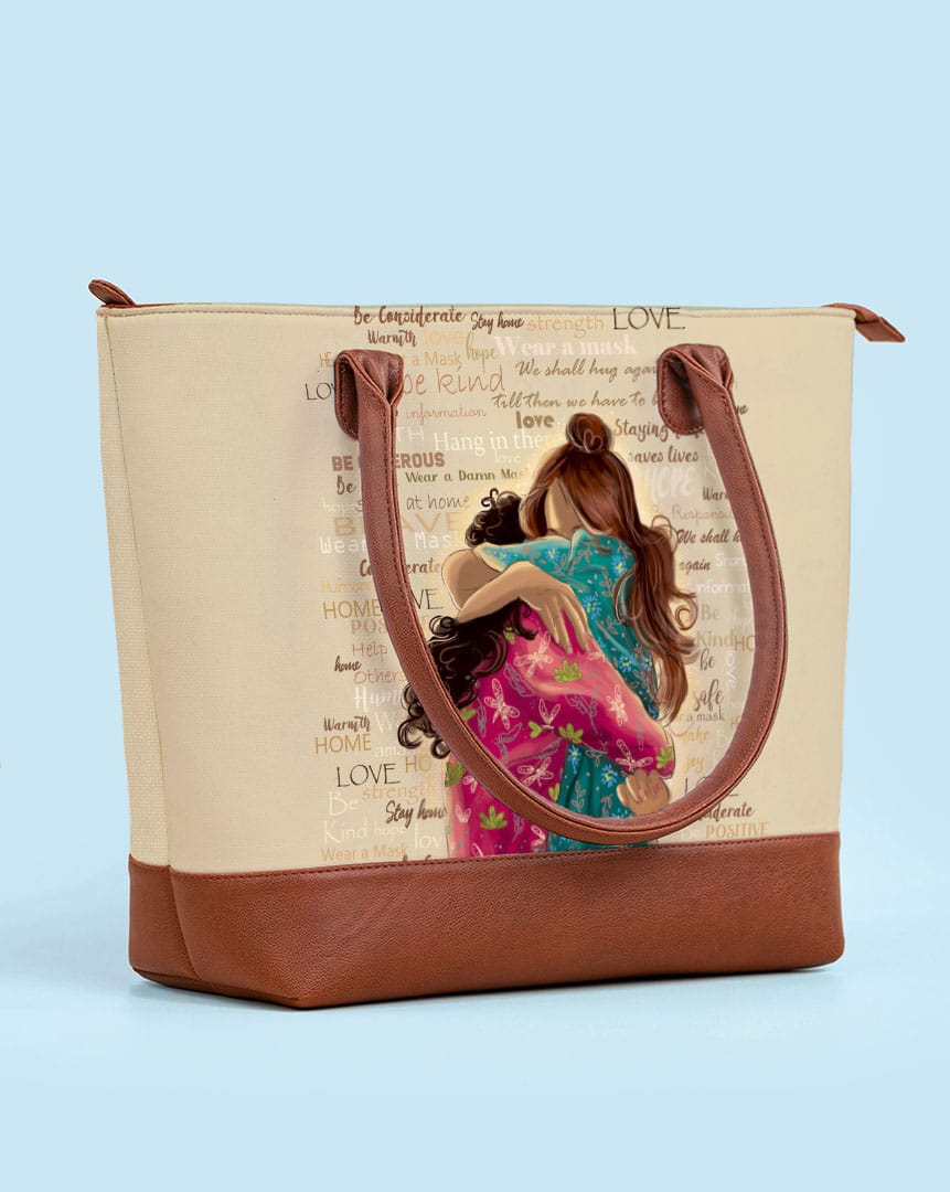Structured Tote Bag | We Shall Hug Again
