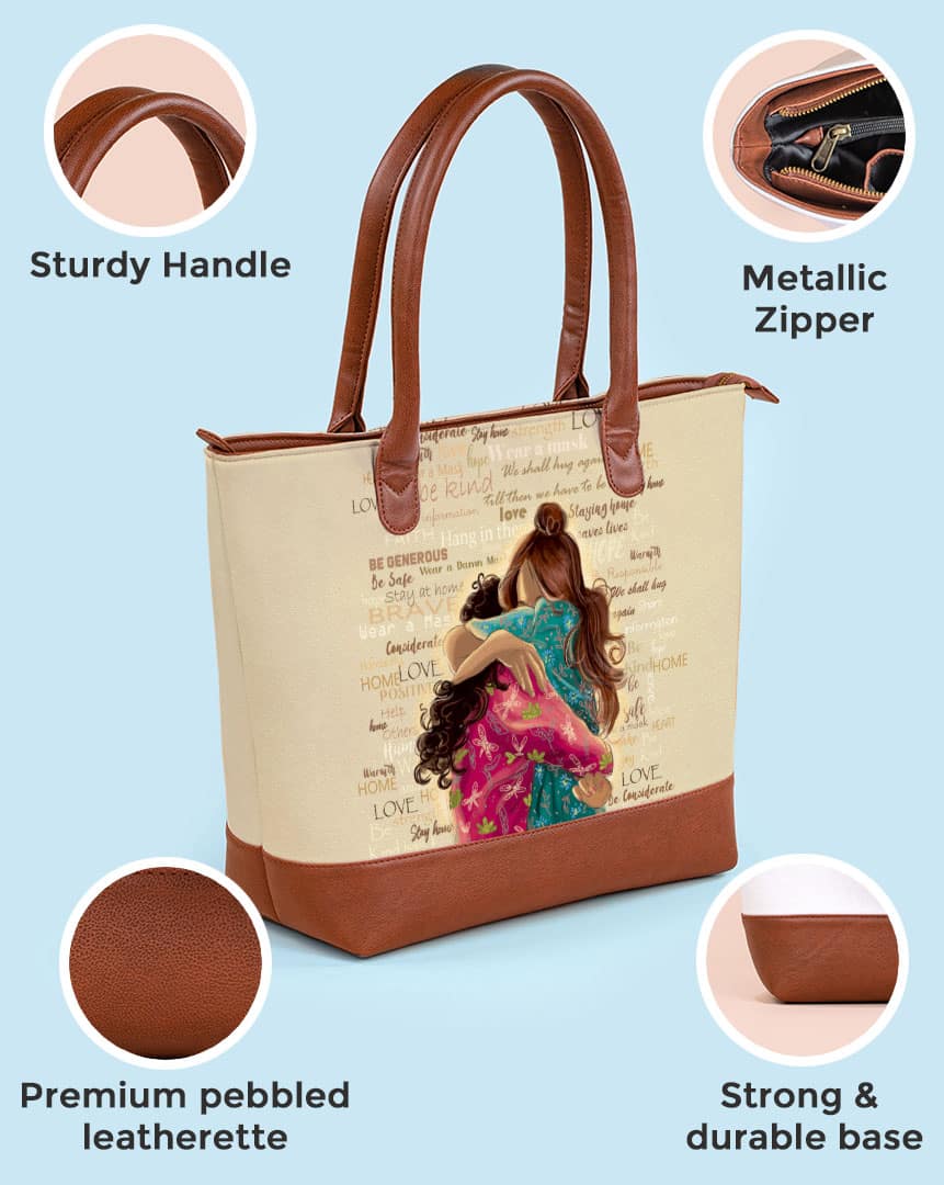 Structured Tote Bag | We Shall Hug Again