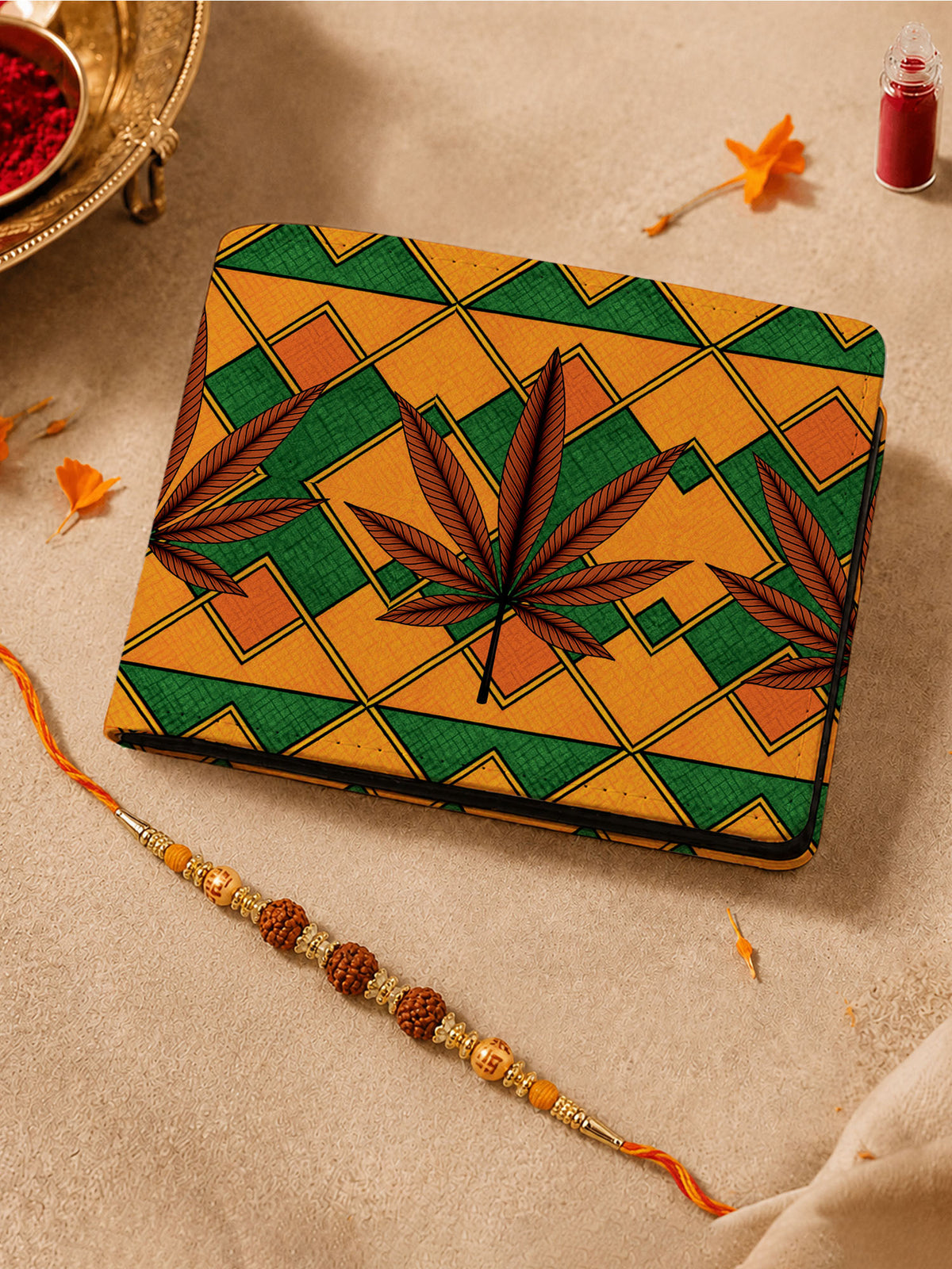 Card Holder Wallet | Sacred Leaves