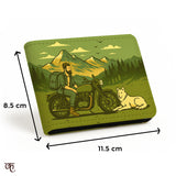 Resin Rakhi with Gift for Brother – Slim Bi-Fold Wallet | Soul Riders | Rakshabandhan Gift Combo