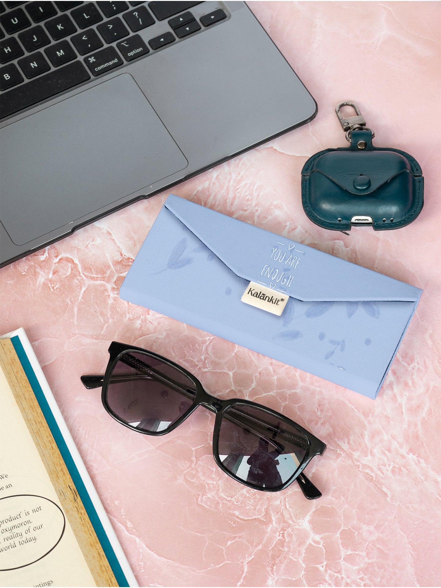 Trifold Sunglass Case | You are enough!