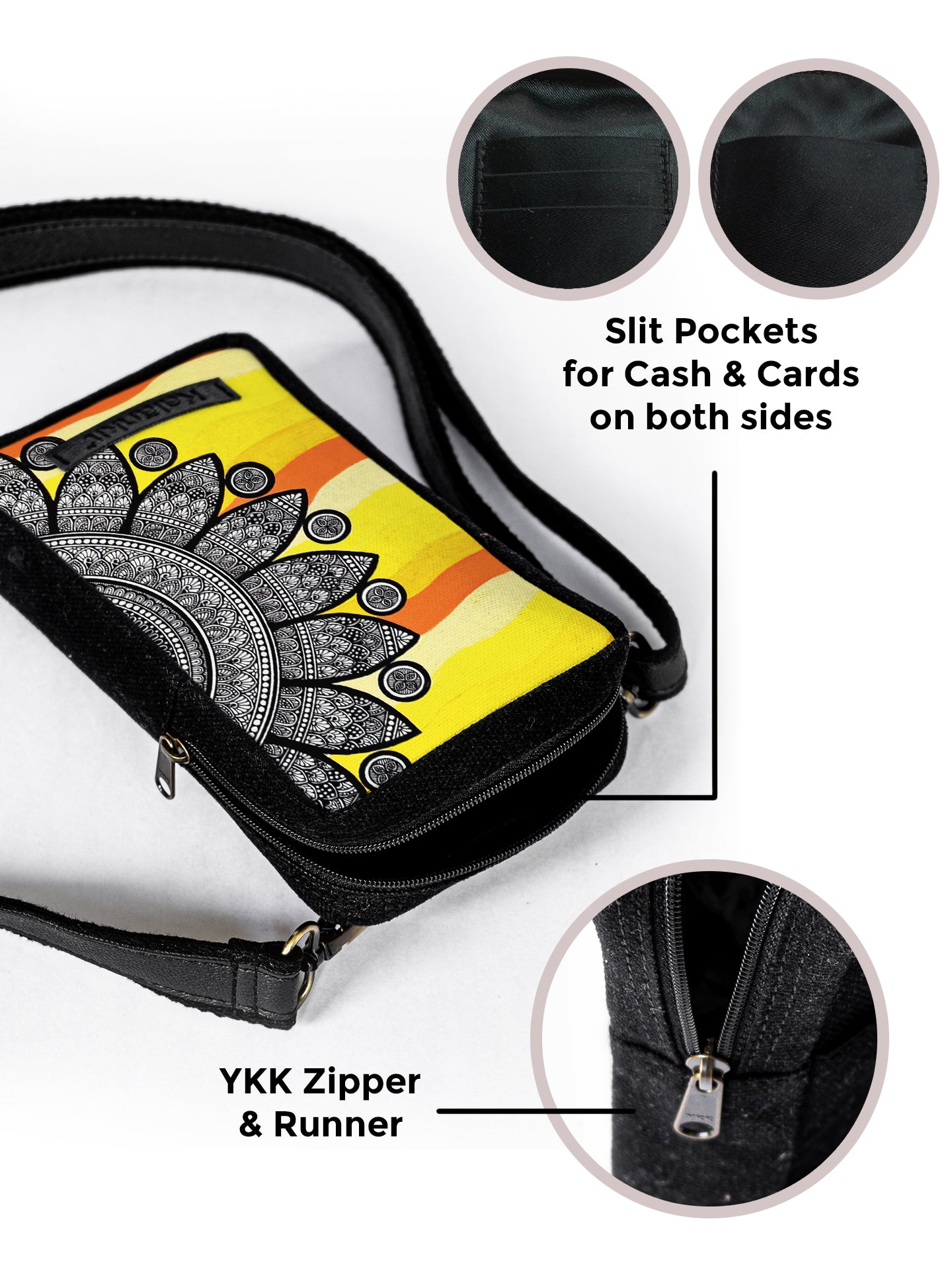Crossbody Sling Bag | Yellow Hues