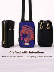 Phone Sling Bag | I Aroar You - Blue