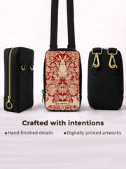 Girls Phone Bag | Modern damask-Year of the Rabbit
