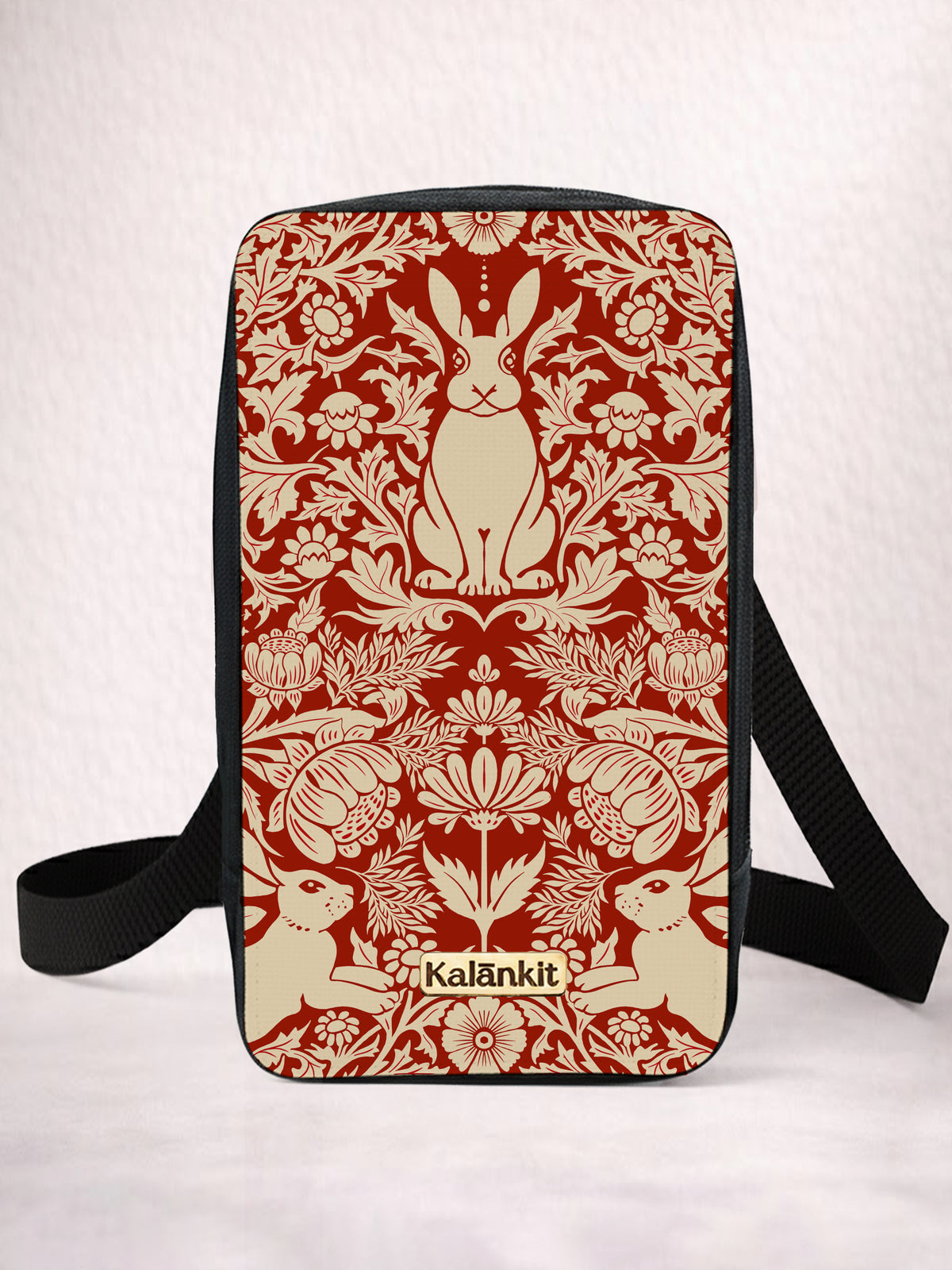 Girls Phone Bag | Modern damask-Year of the Rabbit
