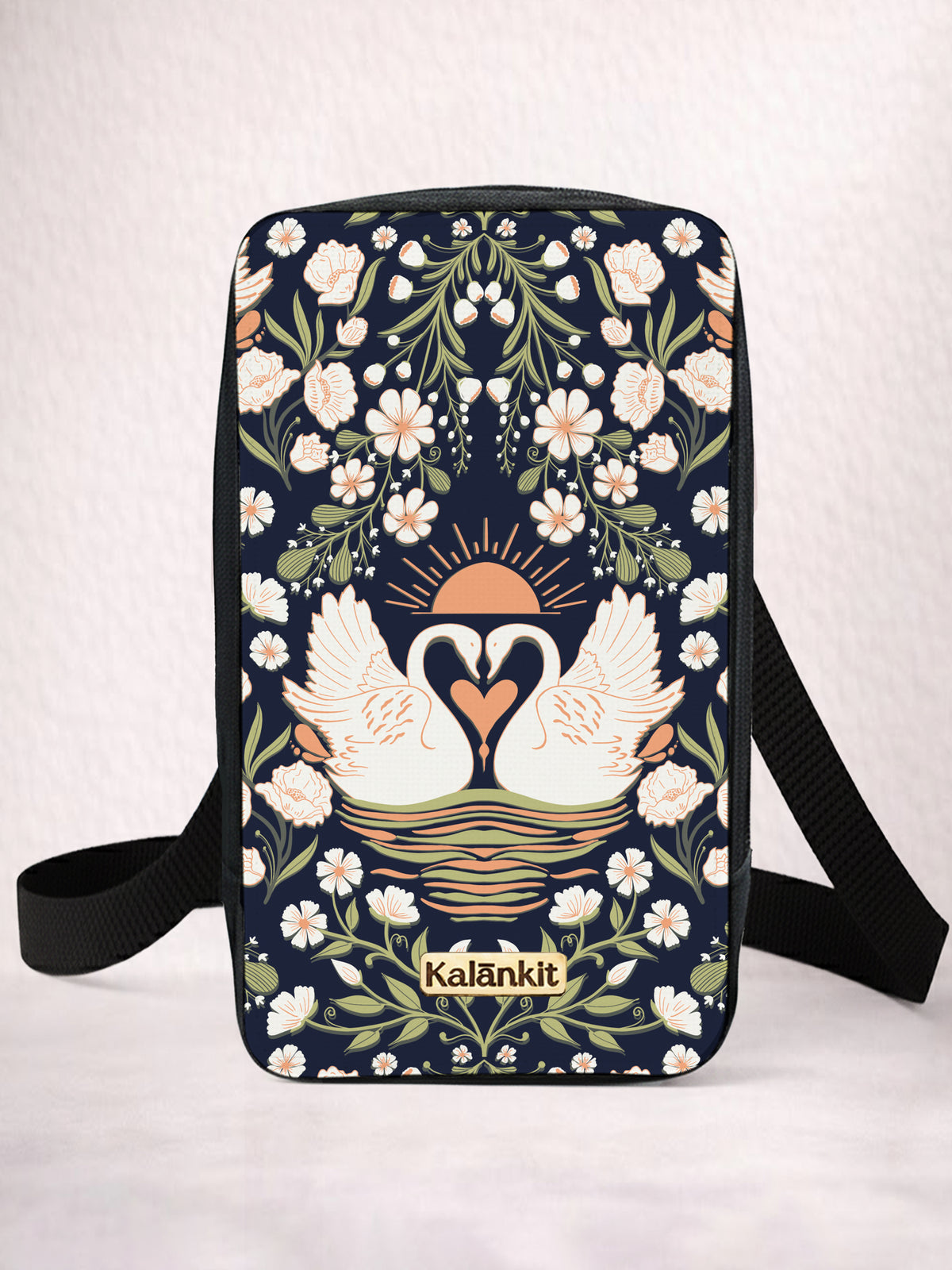 Womens Sling Bag | Lovebirds on the lake
