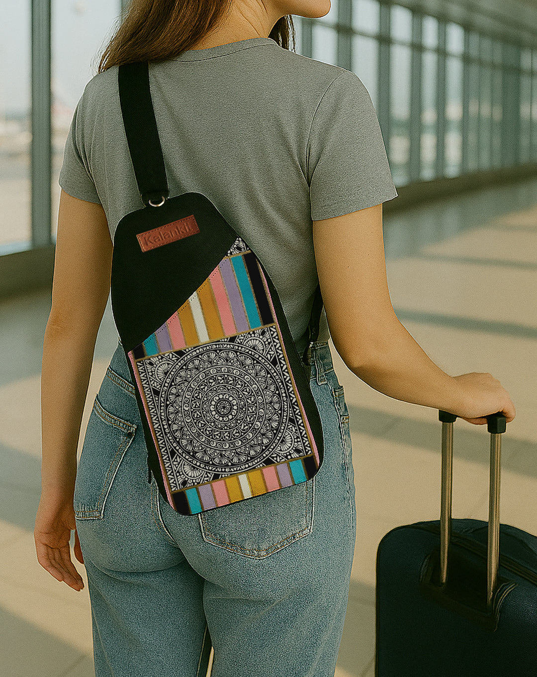 Chest Bag for Women | Mandala Frame